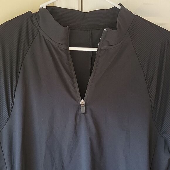 Hurley Women's Dress L Black Activewear Lightweight 1/4 Zip - Picture 4 of 8